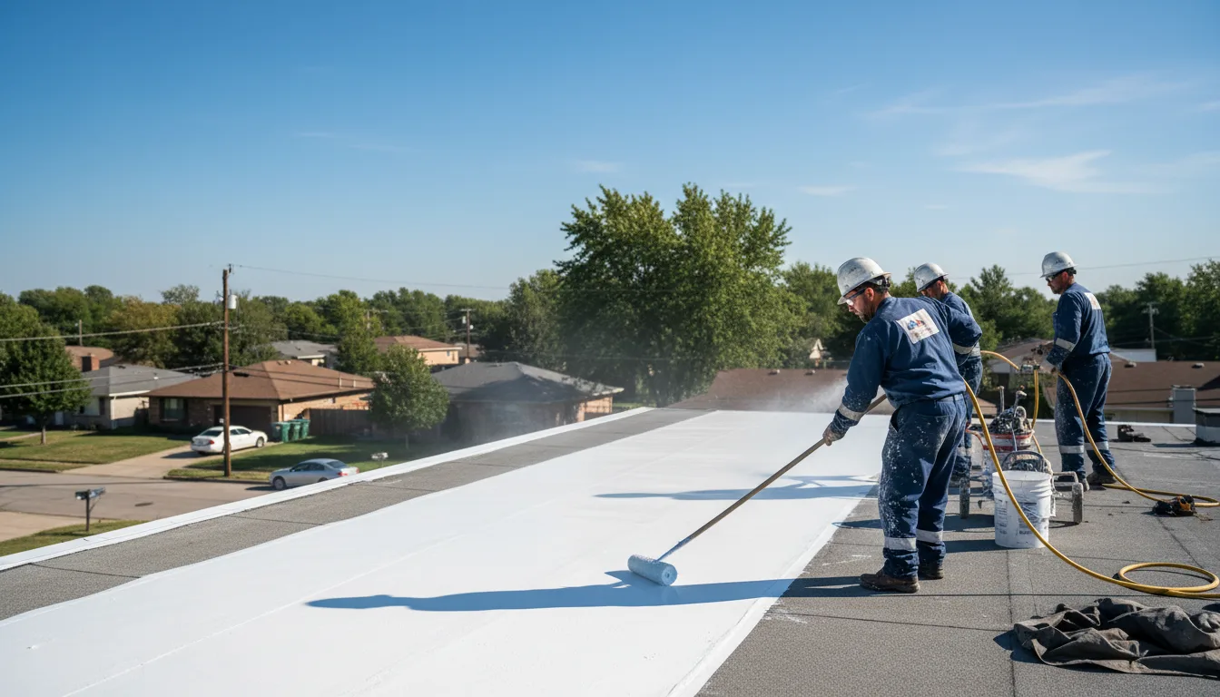 Commercial roof coating in West Pittsburg, PA near me